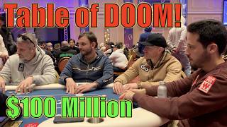 Im At quotTable Of DOOMquot 100 Million On My Right In BIGGEST Event Of The Year Poker Vlog Ep 291 [upl. by Adialeda]