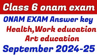 Class 6 Art We Pet Onam Exam Question Paper std 6 കലാകായിക പ്രവൃത്തിപരിചയം first term examclas [upl. by Etteniuq]