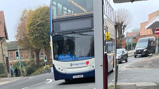 KICKDOWN Stagecoach Midlands Scania N230UD ADL Enviro400 15606 KX59 BBN on Route 50 [upl. by Teerell]