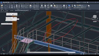 Steel warehouse in Advance Steel 2025 shear stud part10 [upl. by Chenee]