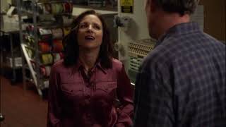 Hugh Laurie amp Julia LouisDreyfus kiss in Veep [upl. by Ellinad]