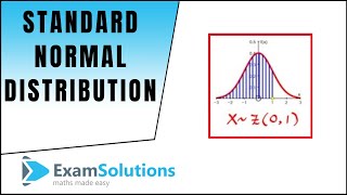 Standard Normal Distribution ZN01  Calculating Probabilities  ExamSolutions [upl. by Gerome626]