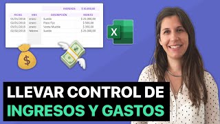 Cómo llevar control de ingresos y gastos en Excel [upl. by Cointon]