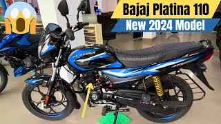 New Bajaj Platina 110 Drum 2024 Model Complete Information With New Price Update Hindi Review [upl. by Weiler657]