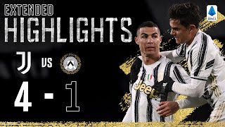 Juventus 41 Udinese  Clinical Finishing from CR7 Dybala amp Chiesa  EXTENDED Highlights [upl. by Joellyn240]