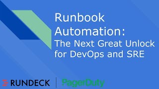 Runbook Automation The Next Great Unlock for DevOps and SRE [upl. by Aynodal]