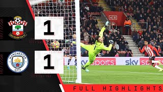 HIGHLIGHTS Southampton 11 Manchester City  Premier League [upl. by Ativla]