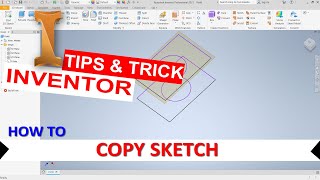 Inventor How To Copy Sketch [upl. by Attalie]