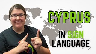 How to sign Cyprus in Cypriot Sign Language  Κύπρος 🇨🇾 [upl. by Chitkara528]