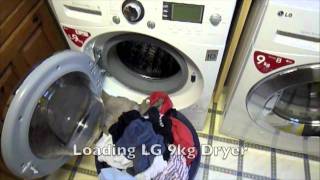 LG Steam Washer amp LG Dryer Mixed Load Pt 2 [upl. by Anelrahs]