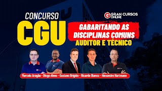 Concurso CGU Gabaritando as disciplinas comuns  Auditor e Técnico [upl. by Hayyim491]