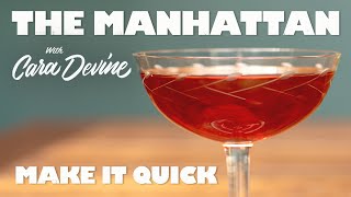 How to make a Classic Manhattan Cocktail QUICK [upl. by Tanberg]