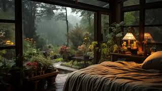 1M SOOTHING RAIN SOUND at the forest make you sleep well  Goodbye insomnia with Rain [upl. by Lehcim]