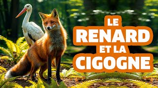 LE RENARD ET LA CIGOGNE Chanson Française [upl. by Clabo873]