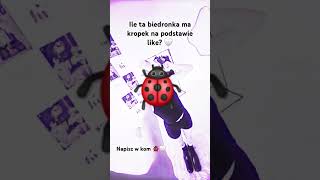 ile na biedronka ma kropek na podstawie like 🐞🐞🤍🤍 [upl. by Rovaert]