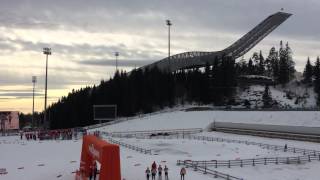 FIS Crosscountry World Cup stage at Holmenkollen Oslo 2014 [upl. by Traggat]