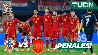 ¡Tanda de penales COMPLETA  Croacia 0 45 0 España  UEFA Nations League  Final  TUDN [upl. by Dirgni483]