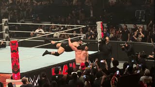 WWE Monday Night Raw Braun Strowman and Big Bronson Reed attack each other and beat up security wwe [upl. by Collette]