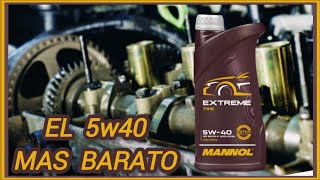 Mannol Extreme 5w40 A3B4El aceite motor mas barato ¿Recomendable [upl. by Kiran]