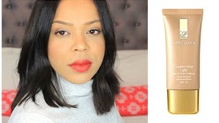 Estee Lauder Double Wear Light Review amp Demo [upl. by Mayhew]