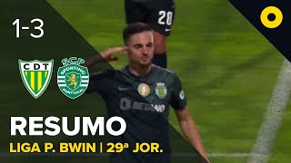 Resumo Tondela 13 Sporting  Liga Portugal bwin  SPORT TV [upl. by Snowber]