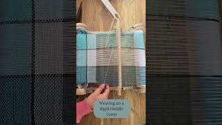 Weaving on a TabbyandTweed Rigid heddle loom [upl. by Rimat]