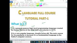 C LANGUAGE PART  1 What is C language Why Learn C Different between C amp CECL365CLASSES [upl. by Prior435]