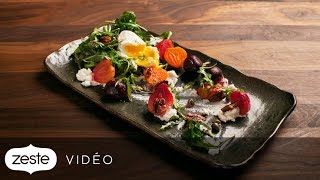 Recette de salade de betteraves et chèvre frais  Zeste [upl. by Tait180]