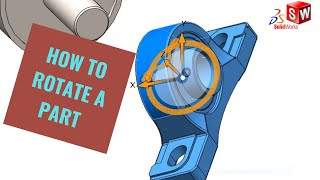 How to rotate parts in the assembly With Solidworks [upl. by Ireva]