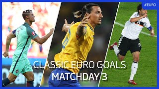 Classic EURO Goals  Matchday 3  Ronaldo Ibrahimović Ballack [upl. by Ferwerda]