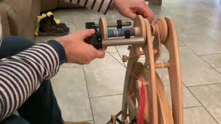 level winding system video from julie for the ashford joy 2 spinning wheel from lws myautowindercom [upl. by Touber]