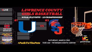 1 Union Scotties vs 3 St Joseph SpartansGirls BasketballWPIAL 1A ChampionshipMar22024Audio [upl. by Ardnusal42]