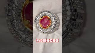 Ruby burma windusara ring perak microsetting  gemstone  batu permata  jewelry  mirah windusara [upl. by Alih]