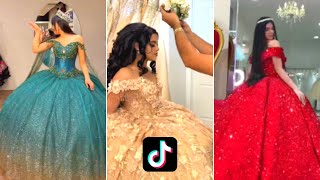 Best Quinceañera Dresses On TikTok  Tiktok Compilation [upl. by Enitsyrhc]