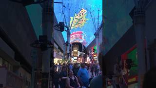 Las Vegas🇺🇸Fremont Street a famosa avenida de downtown nevada travel lasvegas usa [upl. by Magdala]