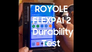 Royole FlexPai 2 Durability Test amp Bend Test [upl. by Hodge]