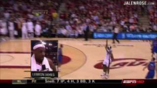 LeBron James Half Court Shot Game 1 vs Pistons 41809 [upl. by Zinn]