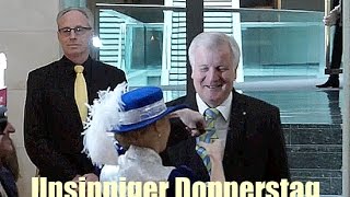 2015 Narren in der Staatskanzlei beim Empfang der Faschingsvereine durch Horst Seehofer [upl. by Hurleigh]