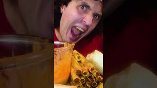 EATING BURRITOS TAQUITOS AND CHEESE SAUCE asmr mukbang 먹방 [upl. by Einnaj]