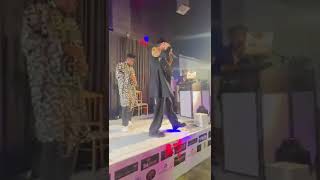 X MALEYA ft Daphne Njie on stage at Diaspora Night of Comedy [upl. by Castara573]