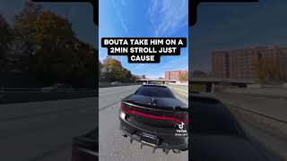 HELLCAT CUTTIN UP WITH POLICE😱🚨foryou automobile cars fypシ゚viral fyp youtubeshorts youtuber [upl. by Baily]