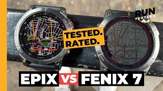 Garmin Fenix 7 vs Epix 2 Which GPS running watch should you buy [upl. by Pich667]