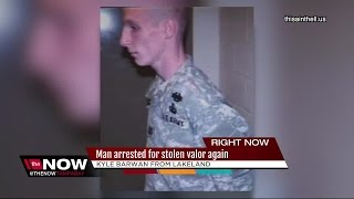 Man arrested for stolen valor again [upl. by Mendelson]