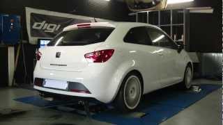 Seat Ibiza tdi 143cv  192cv reprogrammation moteur dyno digiservices [upl. by Demmahom246]