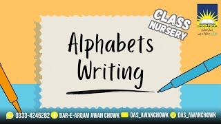 Alphabets Writing Activity  Class Nursery alphabet english kidsactivities kindergarten [upl. by Zaragoza]