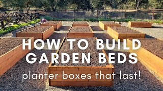 How to Build Durable Raised Garden Beds Planter Boxes [upl. by Derte]