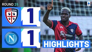 CAGLIARINAPOLI 11  HIGHLIGHTS  Luvumbo scores late equaliser for Cagliari  Serie A 202324 [upl. by Rawdan]