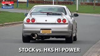 Nissan Skyline R33 GTST w HKS HiPower Exhaust  Revs Accelerations amp Flybys [upl. by Helbonna]