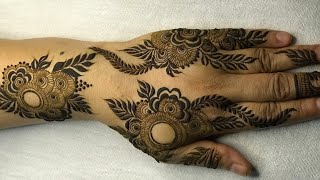 very beautiful stylish back hand mehndi design  easy mehndi design mehndi ka design  mehandi [upl. by Rora294]