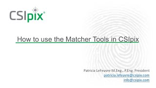 CSIpix Matcher Tools [upl. by Arem]